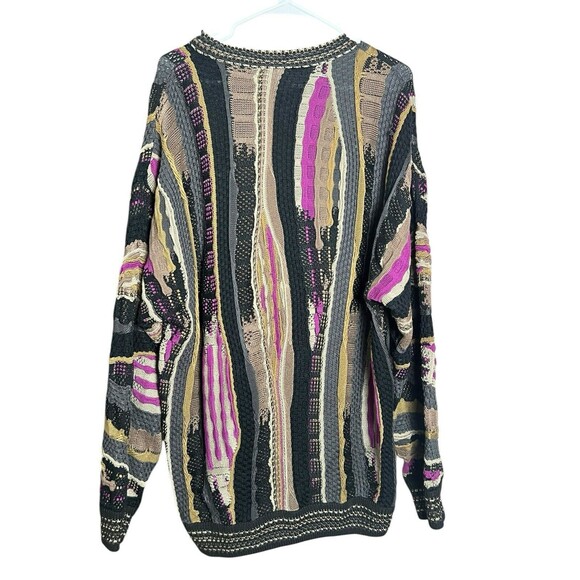 Carlo Alberto Sweater Mens Size XL Australian Hip Hop Coogi Style Vintage 3D 90s - Picture 10 of 12